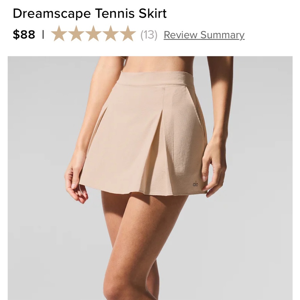 Alo dreamscape tennis skirt NWT